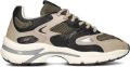 VIA VAI Lage Sneakers Dames Vesper Due Leer Beige - Beige