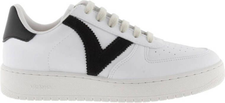 Victoria Madrid Efecto Pile sneakers wit zwart