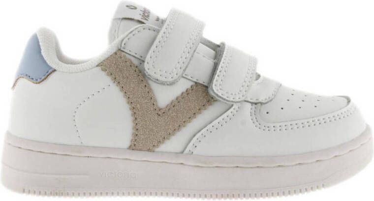 Victoria 1124104 sneakers wit Meisjes Imitatieleer Meerkleurig 24