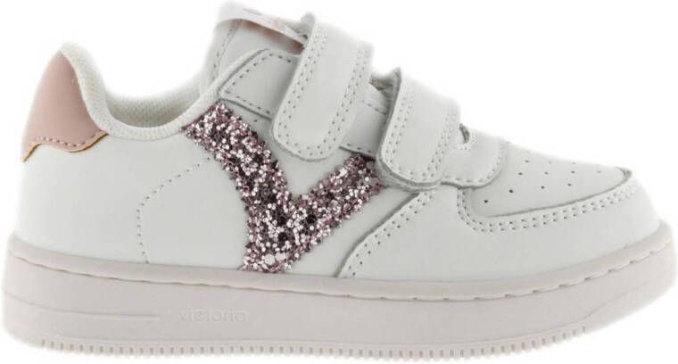 Victoria sneakers wit roze glitters Meisjes Imitatieleer Meerkleurig 25