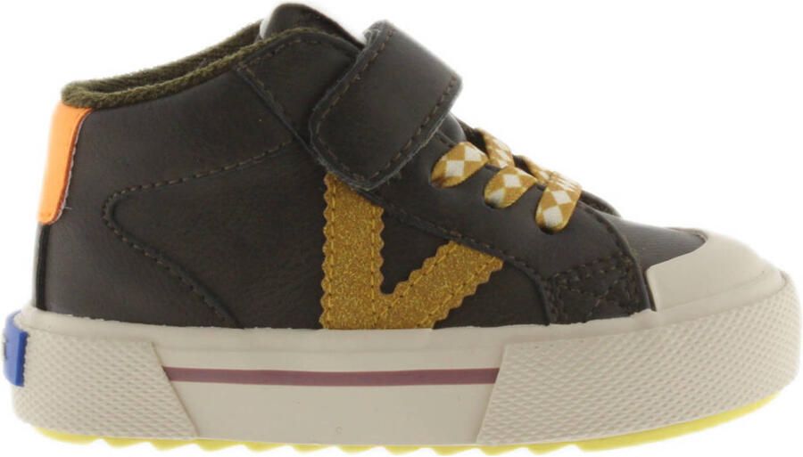 Victoria leren sneakers bruin