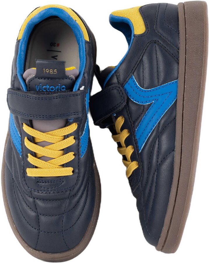 Victoria sneakers donkerblauw geel - Foto 2