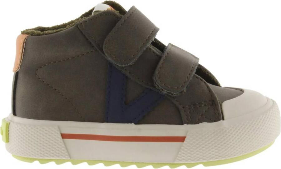 Victoria sneakers kaki Groen Jongens Imitatieleer Meerkleurig 25