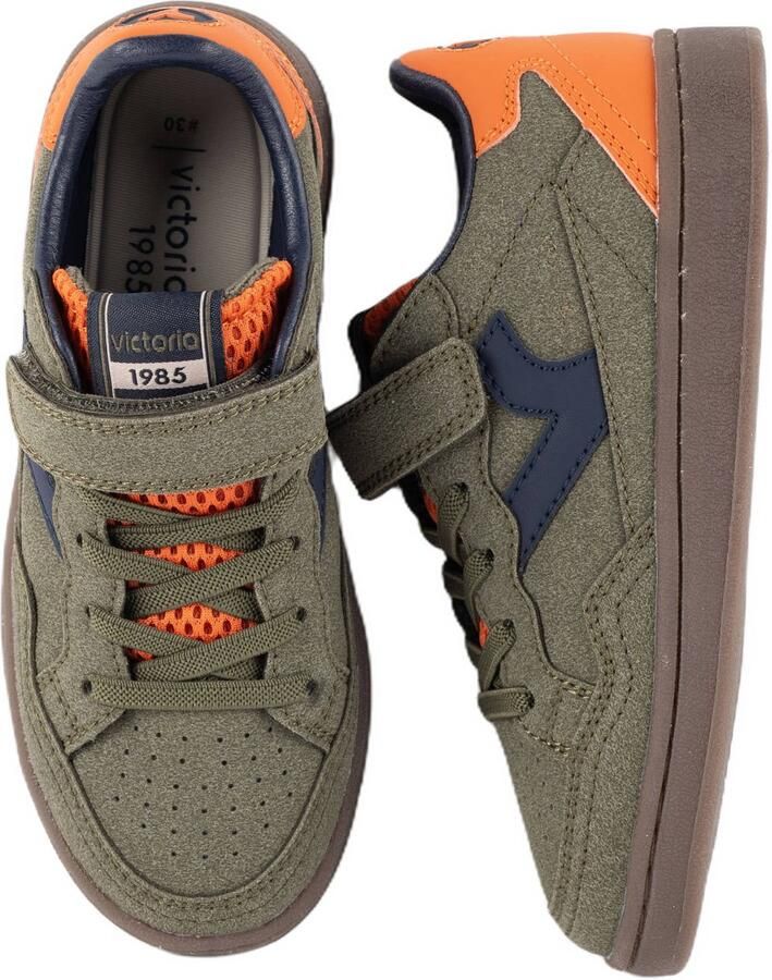Victoria sneakers kaki oranje - Foto 2