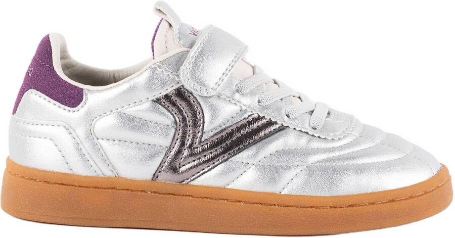 Victoria sneakers zilver donkerrood