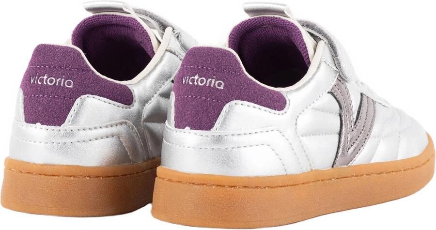 Victoria sneakers zilver donkerrood - Foto 2