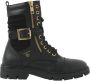 Vingino Britt One Veterboots Laarzen Met Veters Meisjes Zwart - Thumbnail 1