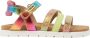 Vingino VIN825412-998 Meisjes Platte Sandalen Multicolor Leer Klittenband - Thumbnail 2