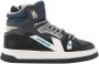 VINGINO Joshua mid leren sneakers blauw Jongens Leer Meerkleurig 36 - Thumbnail 2