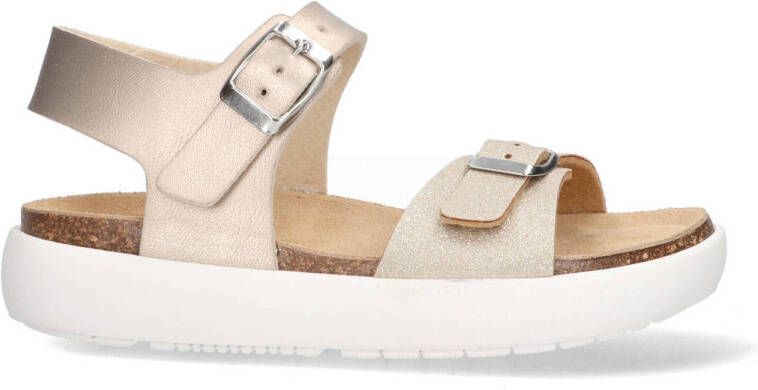 Vingino VIN825401-794 Meisjes Platte Sandalen Beige Leer Gesp