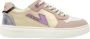 VINGINO Lilly Low leren sneakers beige lila Paars Meisjes Leer Meerkleurig 35 - Thumbnail 1