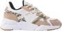 VINGINO Odilia leren sneakers beige wit Meisjes Leer Panterprint 35 - Thumbnail 2