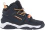 VINGINO Raoul Mid leren sneakers zwart Jongens Leer Meerkleurig 29 - Thumbnail 2