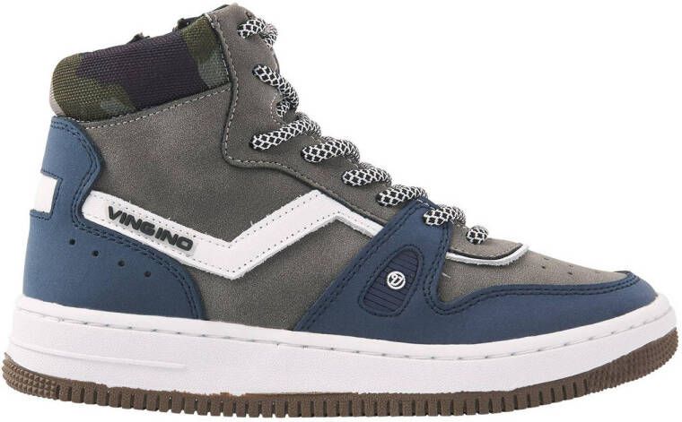 Vingino Rens Mid leren sneakers blauw mid