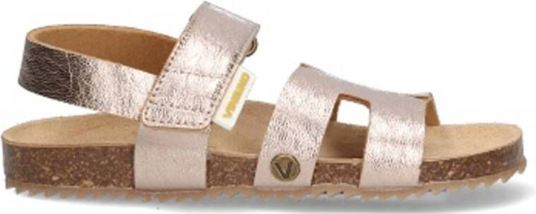Vingino VIN825421-796 Meisjes Platte Sandalen Roze Leer Klittenband