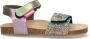 Vingino VIN825422-798 Meisjes Platte Sandalen Multicolor Leer Klittenband - Thumbnail 1