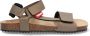 Vingino VIN825425-708 Jongens Platte Sandalen Bruin Leer Klittenband - Thumbnail 1