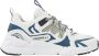 VINGINO Stef chunky leren sneakers wit blauw Jongens Leer Meerkleurig 35 - Thumbnail 1