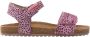 VINGINO Tavi leren sandalen met dierenprint lichtroze Leer Dierenprint 26 - Thumbnail 1