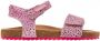Vingino Tavi leren sandalen met dierenprint roze - Thumbnail 2