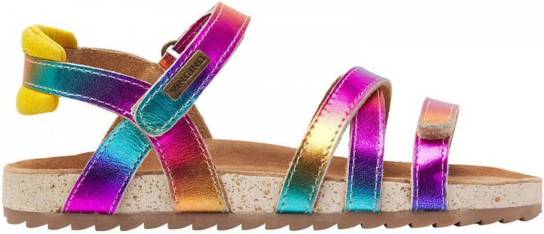 VINGINO Vienna leren sandalen roze multi Meisjes Leer Meerkleurig 25
