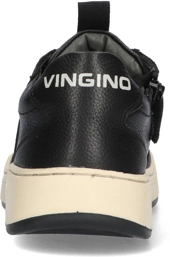 Vingino leren sneakers zwart blauw