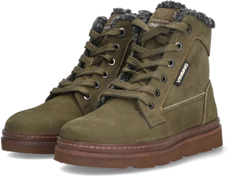 Vingino leren veterboots donkergroen - Foto 2