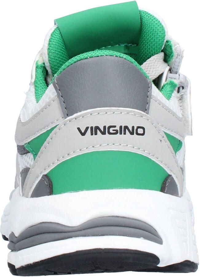 Vingino VIN826030-781 Jongens Lage Sneakers Groen Leer Veters - Foto 2