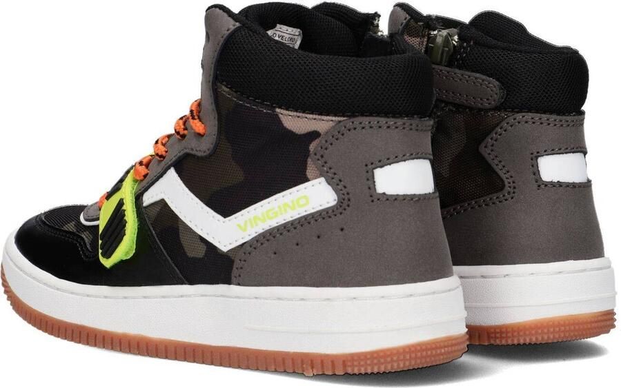 Vingino Rens Mid Velcro Hoge sneakers Leren Sneaker Jongens Kids Groen - Foto 2