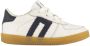 Vty leren sneakers wit donkerblauw - Thumbnail 1