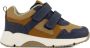 Vty sneakers donkerblauw cognac - Thumbnail 1