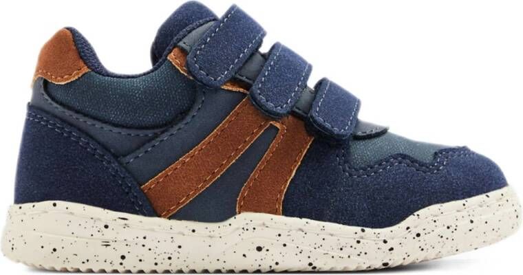 Vty sneakers donkerblauw cognac