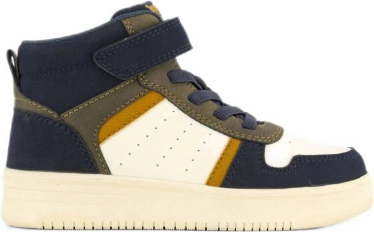 Vty sneakers donkerblauw groen wit