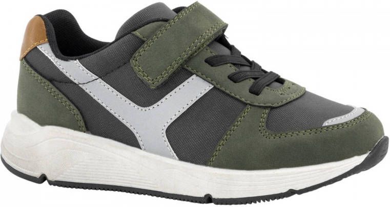 Vty Groene sneaker klittenband - Schoenen.nl