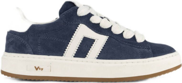 Vty suède sneakers donkerblauw