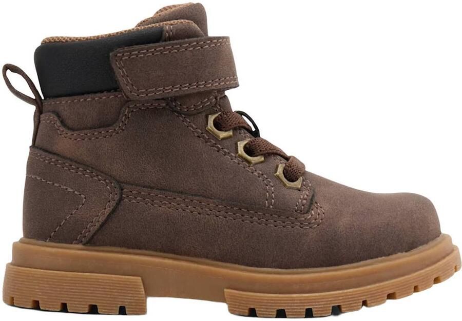 Vty enkelboots met profielzool bruin