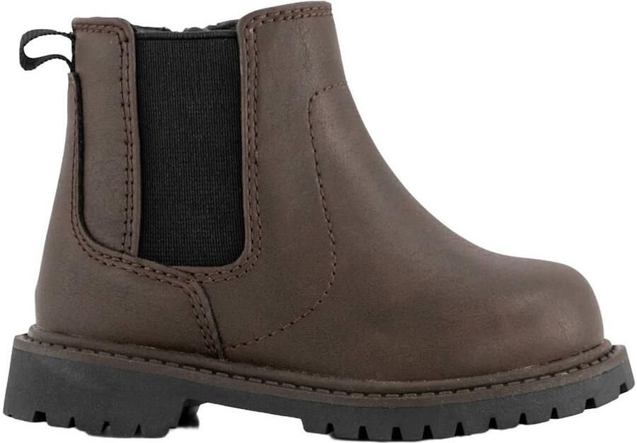 Vty enkelboots met profielzool bruin