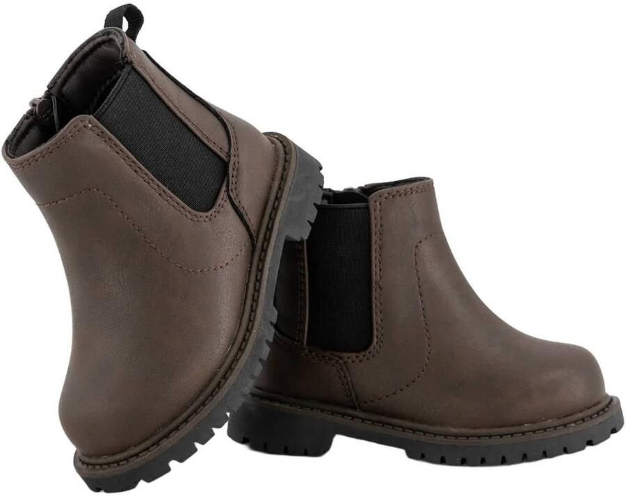 Vty enkelboots met profielzool bruin - Foto 2