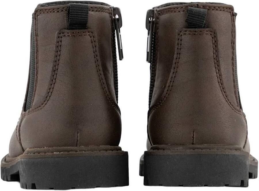 Vty enkelboots met profielzool bruin - Foto 3
