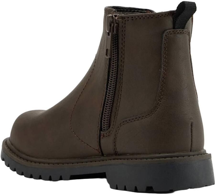 Vty enkelboots met profielzool bruin - Foto 2