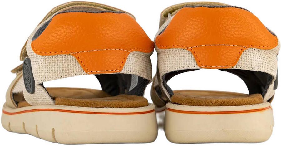Vty imitatieleren sandalen met profielzool beige - Foto 3