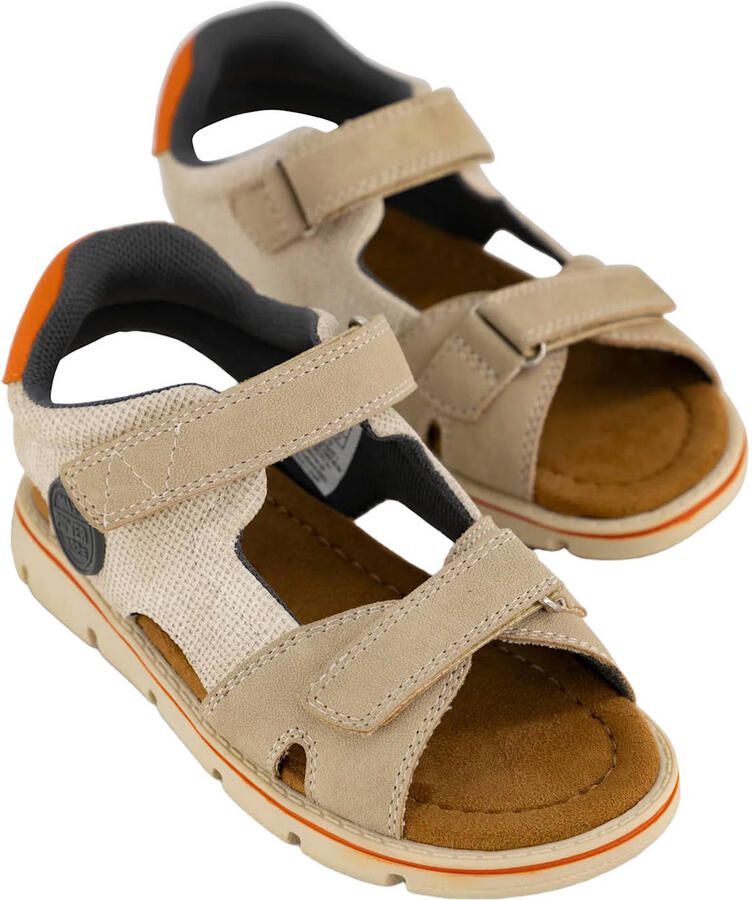 Vty imitatieleren sandalen met profielzool beige - Foto 2
