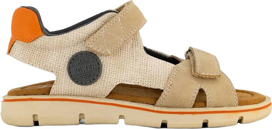 Vty imitatieleren sandalen met profielzool beige