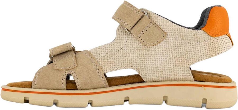 Vty imitatieleren sandalen met profielzool beige - Foto 3