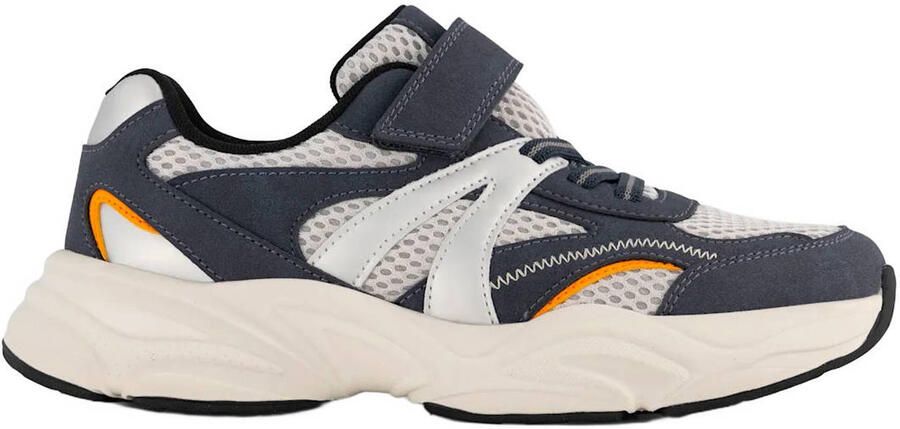 Vty imitatieleren sneakers blauw