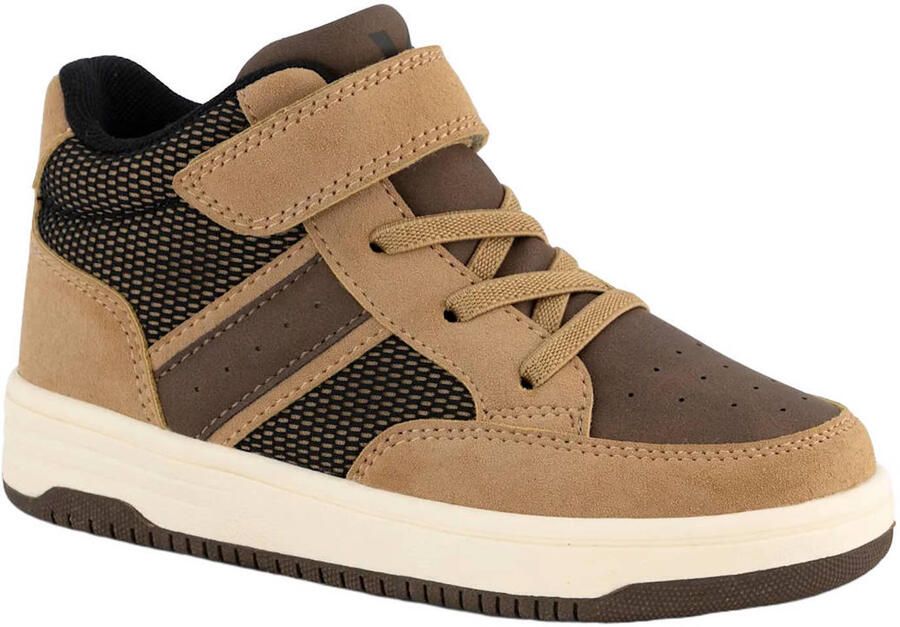 Vty imitatieleren sneakers camel bruin - Foto 3