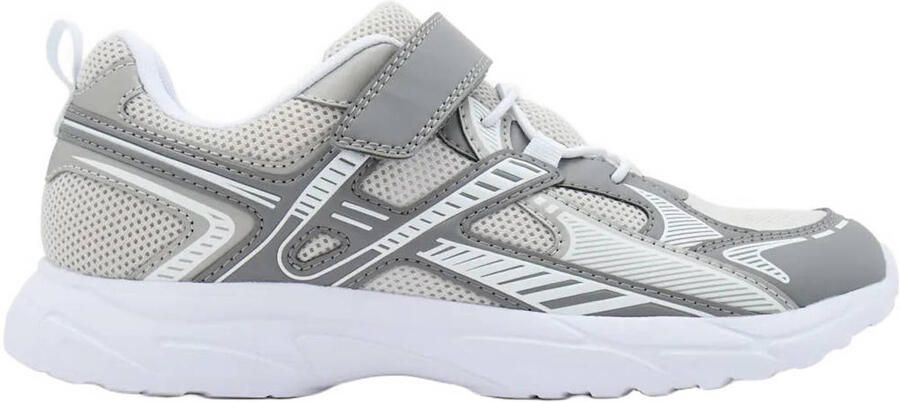 Vty imitatieleren sneakers grijs