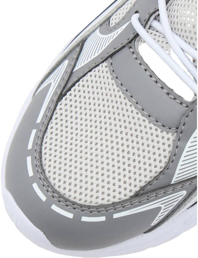 Vty imitatieleren sneakers grijs - Foto 3