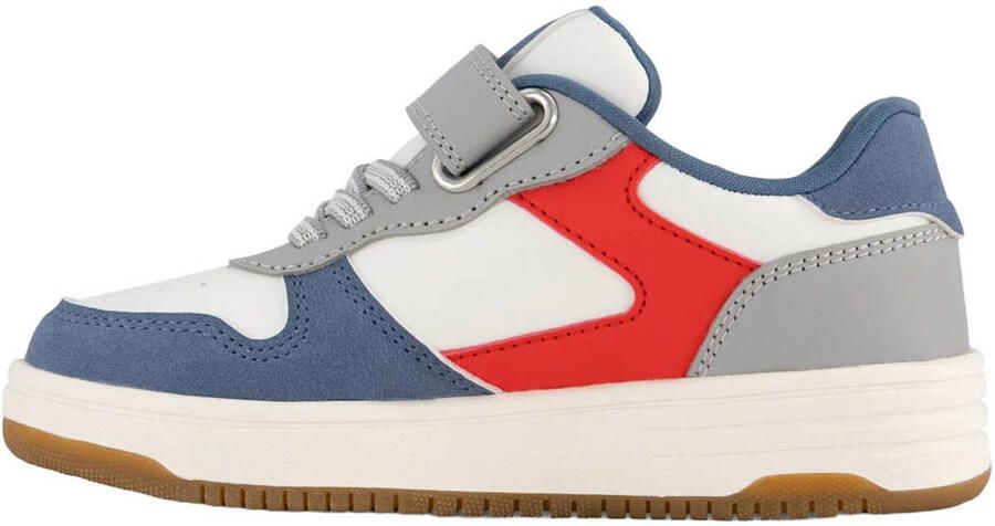Vty leren sneakers blauw rood - Foto 3