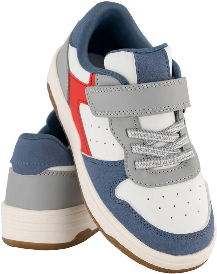 Vty leren sneakers blauw rood - Foto 2